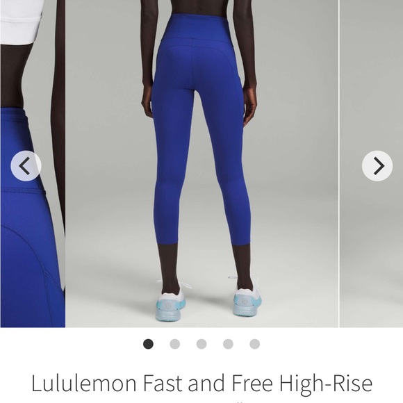 NWT fast and free high rise tight 23" psychic size 0 lululemon - Picture 9 of 14